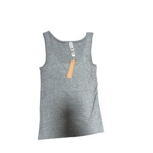 SKIMS Soft Lounge Rib Tank Heather Grey XS NWT Minimalist Clean Girl Top NWT